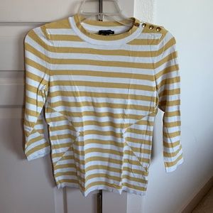 Mustard stripe top